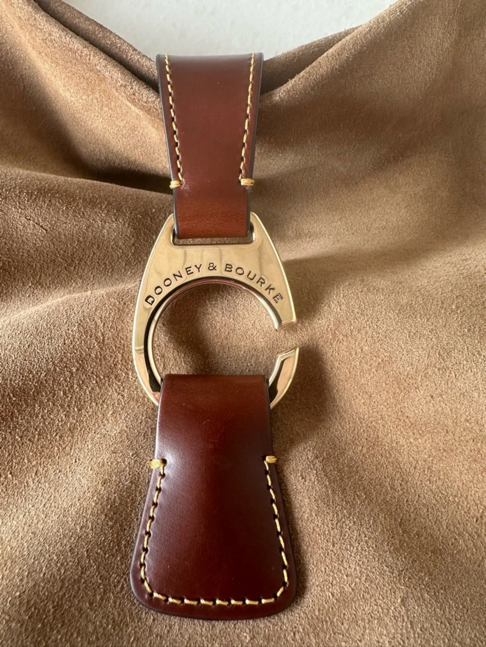 Dooney & Bourke crossbody hobo sculpted from soft suede - Picture 2 of 14